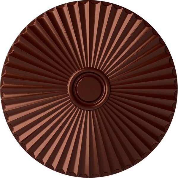 Ekena Millwork Shakuras Ceiling Medallion (For Canopies up to 5 1/2"), Hand-Painted Antique Copper, 29 1/2"OD x 2"P CM30SHACS - main